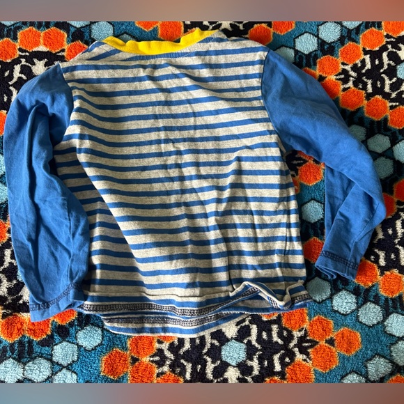 Little Me Cotton Long Sleeve Baby Boy Bucket Hat Striped Tee with pirate pocket - Picture 2 of 4